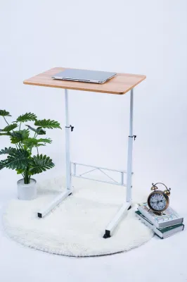Yuhang Escritorio de oficina en casa, mesa de ordenador portátil ajustable en altura móvil con ruedas